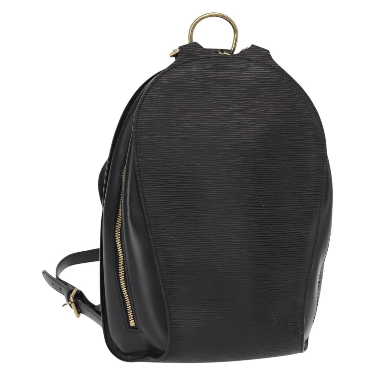 Louis Vuitton Epi Mabillon Backpack Black M52232 Lv Auth 161498